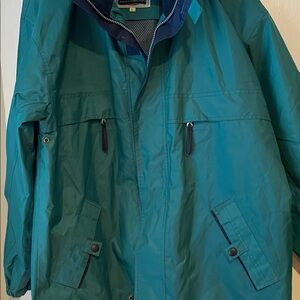 Men's Teal Raincoat